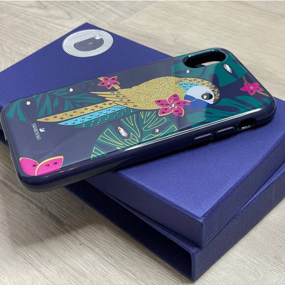 Swarovski Parrot iPhone XS / X Case Multicolored - Picture 6 of 7